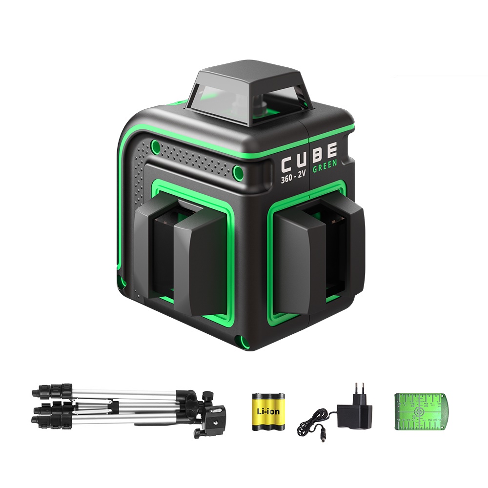 Line laser ADA CUBE 360 2V GREEN PROFESSIONAL EDITION